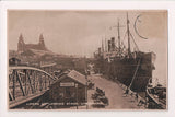 Ship Postcard - Landing Stage - signs, Liners - RPPC - G18062