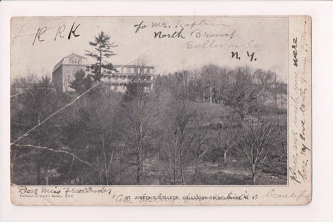 NY, Callicoon on Delaware - St Josephs College postcard - G18079