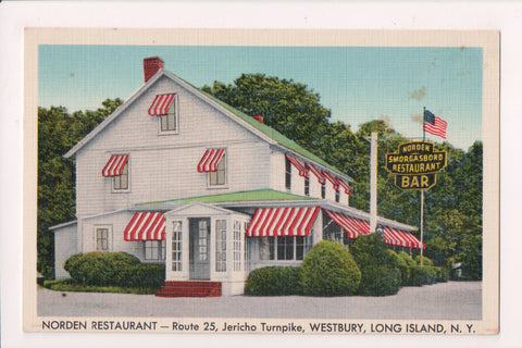 NY, Westbury Long Island - Norden Restaurant, Bar postcard - G18083