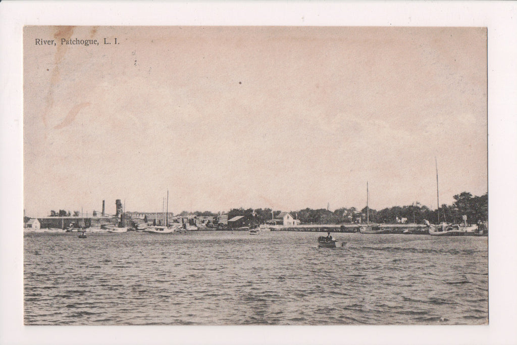 NY, PATCHOGUE - River, surrounding area - Long Island (original SOLD) G18085