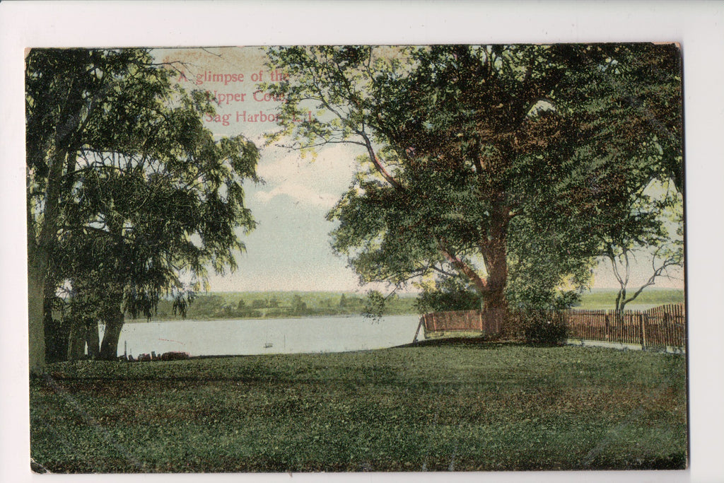 NY, Sag Harbor Long Island - Upper Cove view postcard - G18094