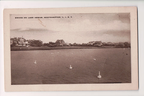 NY, Southampton Long Island - Lake Agwam, shoreline - G18095