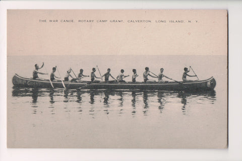NY, Calverton Long Island - Rotary Camp Grant - War Canoe - G18102