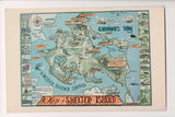 NY, SHELTER ISLAND - Map with lots of names, info (original SOLD) G18106
