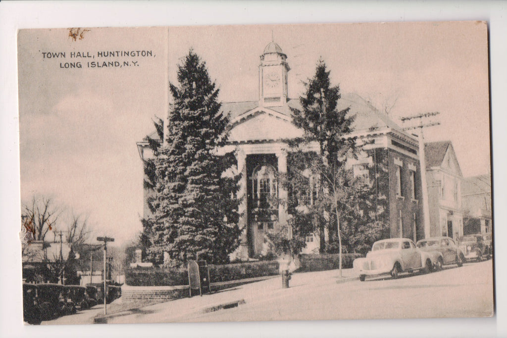 NY, HUNTINGTON - Long Island - Town Hall, mailbox, fire hydrant (original SOLD) G18111