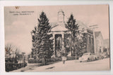 NY, HUNTINGTON - Long Island - Town Hall, mailbox, fire hydrant (original SOLD) G18111