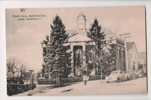 NY, HUNTINGTON - Long Island - Town Hall, mailbox, fire hydrant (original SOLD) G18111