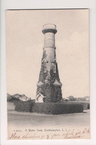 NY, EASTHAMPTON - Long Island - Water Tank close up postcard - G18115
