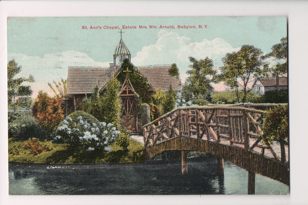 NY, BABYLON - Mrs Wm Arnold estate, St Anns Chapel (original SOLD) G18118