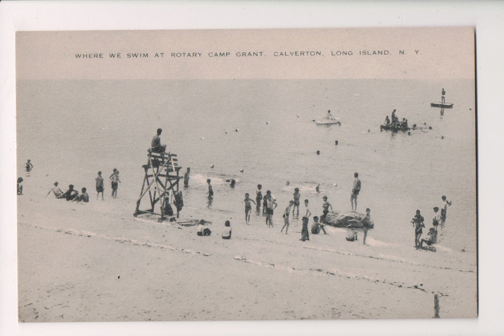 NY, CALVERTON - Long Island - Rotary Camp Grant - beach (original SOLD) G18120