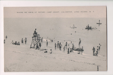 NY, CALVERTON - Long Island - Rotary Camp Grant - beach (original SOLD) G18120