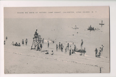 NY, Calverton Long Island - Rotary Camp Grant - beach scene - G18120
