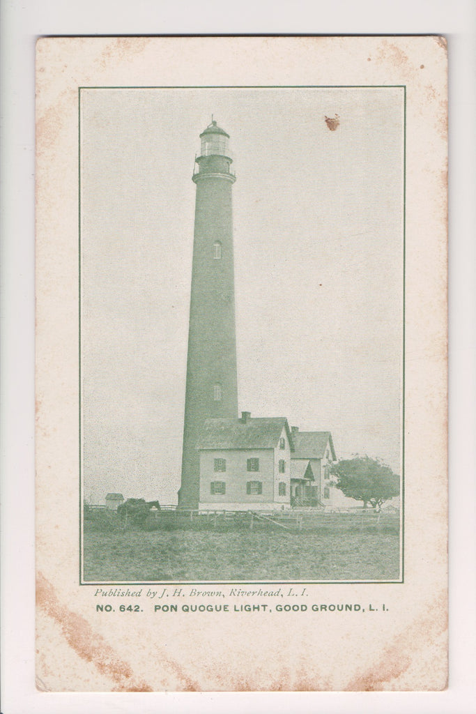 NY, Good Ground Long Island - Pon Quogue Light, Lighthouse - G18128