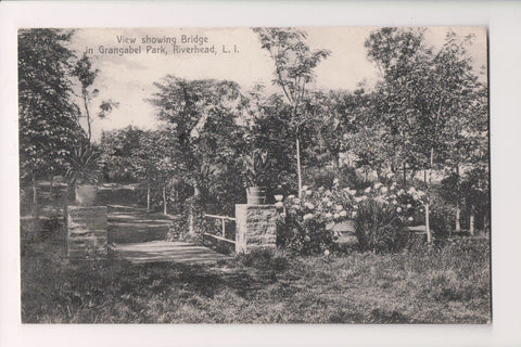 NY, RIVERHEAD - Long Island - Grangabel Park, bridge (original SOLD) G18133