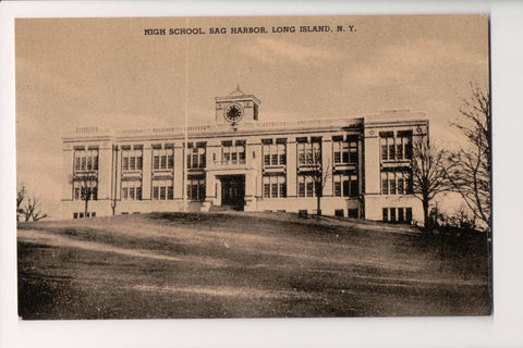 NY, Sag Harbor Long Island - High School postcard - G18140