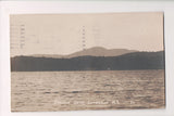 NY, Long Lake - Greens Camp - view across the water - RPPC - G18150