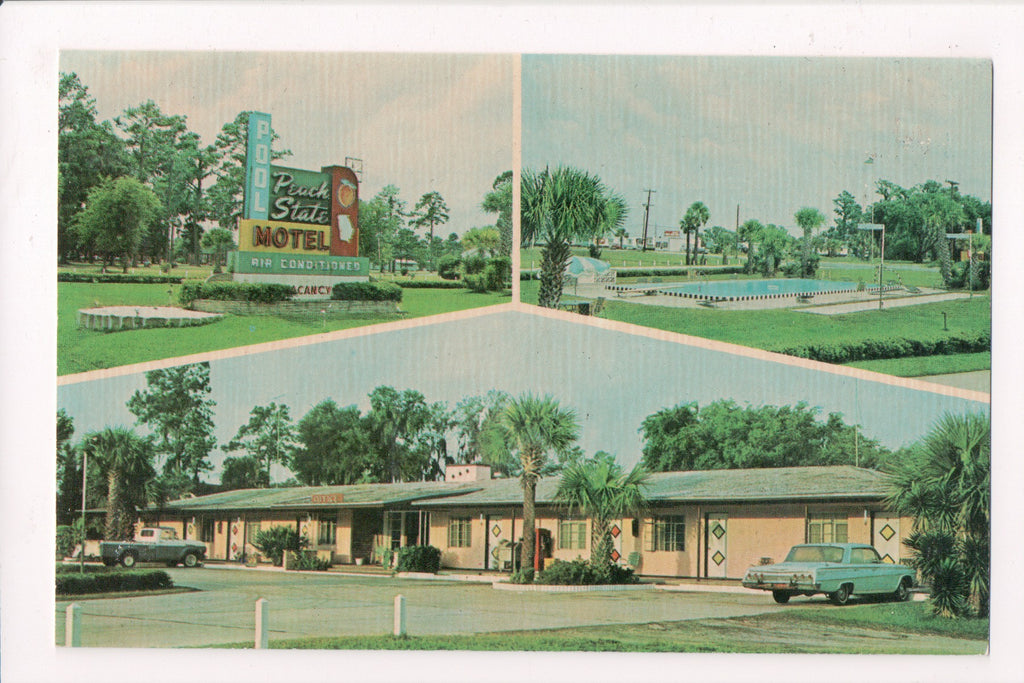 GA, Brunswick - Peach State Motel - multi view postcard - w04765