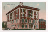 GA, Macon - YMCA with a large clock on the top of the building - MB0354