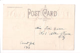 Easter - Mother hen with her chicks - Nash postcard - B06326