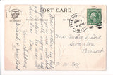 Easter - Boy, hens on perch - Clapsaddle signed - T00217