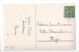 Easter - Glad Pask - young girl in pink, 2 lambs - w02112