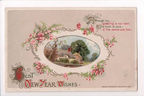 New Year - Best New Year Wishes - John Winsch, 1913 - sw0275
