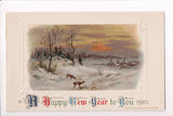 New Year - A Happy New Year to YOU - Winsch postcard - sw0277