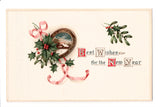 New Year - Horseshoe with scene inside - MSiB 54 - w00145