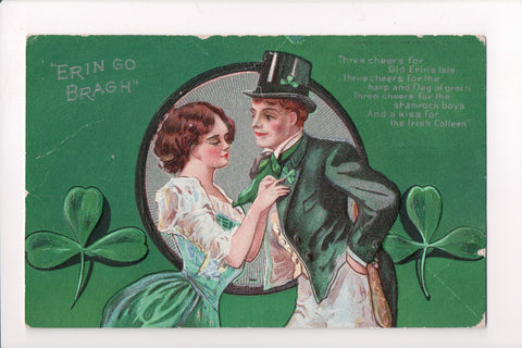 St Patrick - Erin Go Bragh - man and woman, poem - K06138