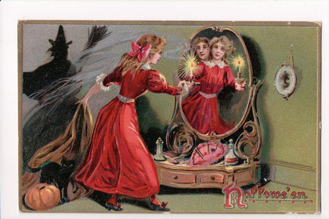 Halloween - Hallowe'en Witch, lady (original SOLD) E10327