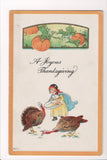 Thanksgiving - Joyous postcard - S Bergman - A06683