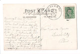 Thanksgiving - Day postcard - turkeys, grapes, hay - w05068