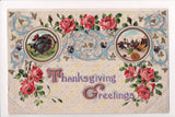 Thanksgiving - Greeting postcard - Winsch back - w05076