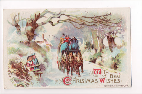 Xmas postcard - Christmas - Winsch Back - C08563