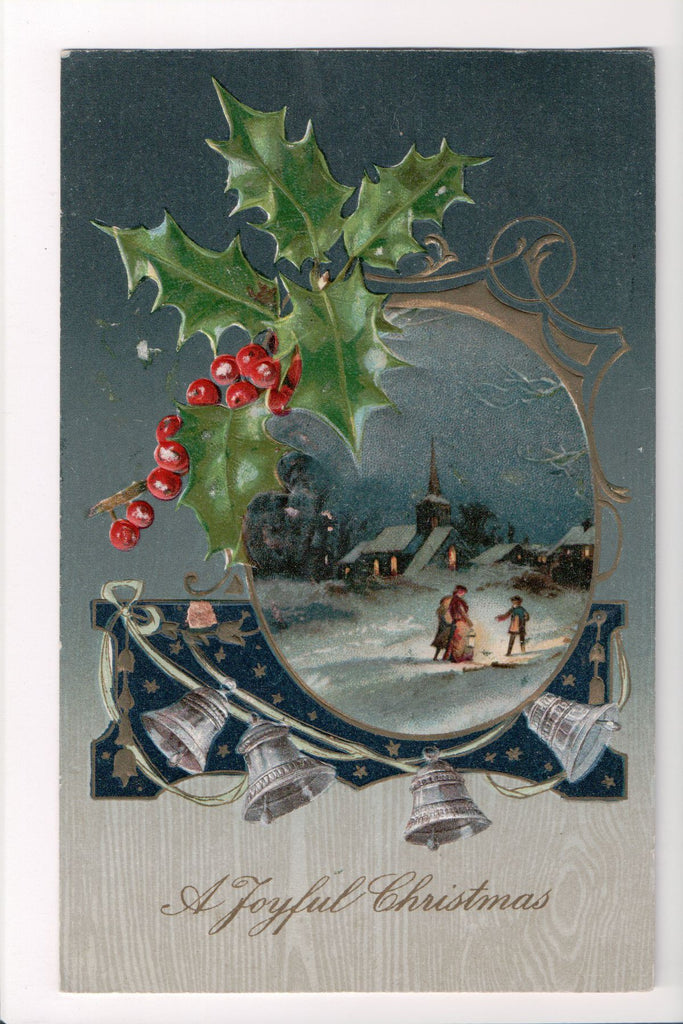 Xmas - Winsch postcard - A Joyful Christmas - C08562