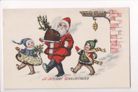 Xmas - A Merry Christmas - Santa with fresh ? from Bake Shop - JJ0711