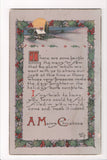 Xmas - A Merry Christmas verse - Kathryn Elliott signed - S01439