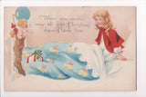 Xmas - Christmas Dreams - girl in night clothes, stocking - SH7397