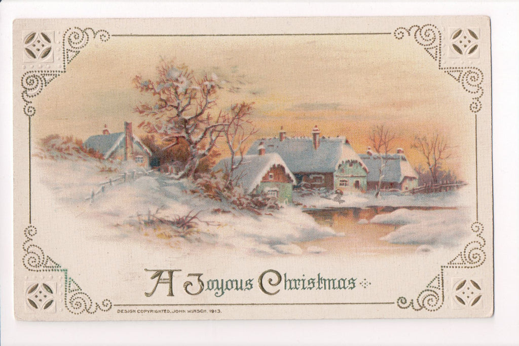 Xmas - Winsch postcard - A Joyous Christmas (ONLY Digital Copy Avail) - sw0337