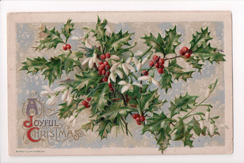 Xmas - Winsch postcard - A Joyful Christmas - sw0366