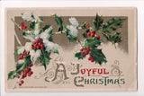 Xmas - Winsch postcard - A Joyful Christmas - sw0367