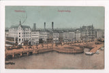 Foreign postcard - HAMBURG, Germany - Jungfernstieg @1922? - SL2381