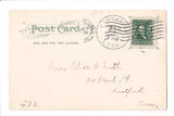 CT, NEW HAVEN - Old Light, Lighthouse @1906 postcard - H03041