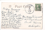 Valentine postcard - couple, oversized envelope, angel - H04047