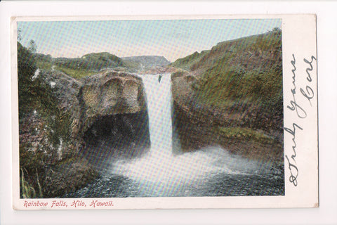 HI, Hilo - Rainbow Falls - @1907 vintage postcard - B06464
