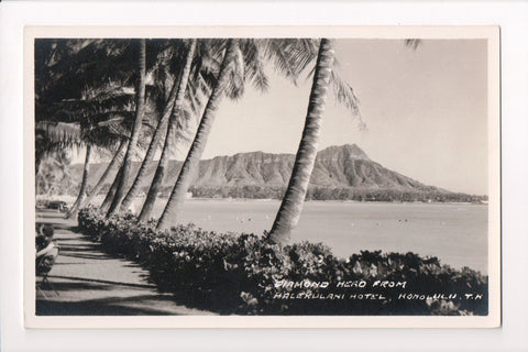 HI, Diamond Head, from Halekulani Hotel Honolulu, TH (ONLY Digital Copy Avail) w03170