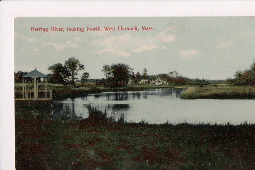 MA, WEST HARWICK - Herring River and shoreline postcard I03085
