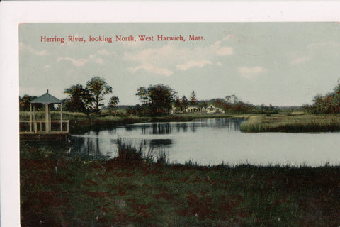MA, WEST HARWICK - Herring River and shoreline postcard I03085