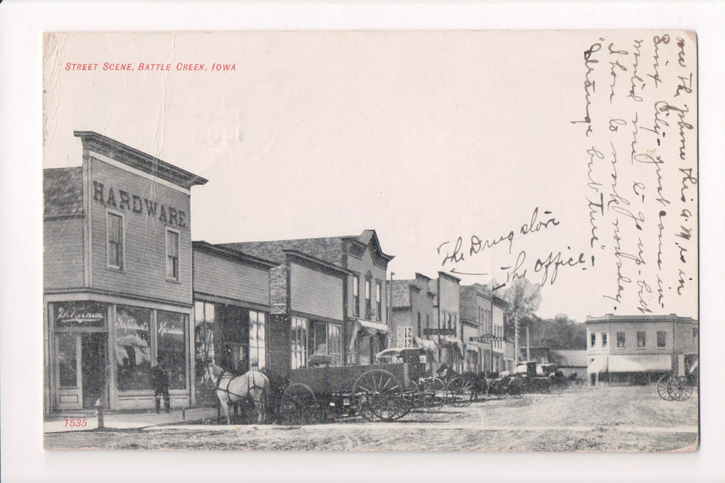 IA, Battle Creek - Street - Hardware, Drug Store (ONLY Digital Copy Avail) - B11172