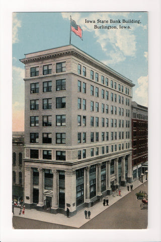 IA, Burlington - Iowa State Bank postcard - 500007